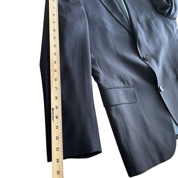 Hugo Boss Blazer Men’s 38S Pasolini Movie Navy Blue 100 Virgin Wool Classic Fit - Picture 12 of 13